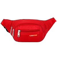 Womens Unisex Nylon Canvas Fanny Pack Waist Money Wallet Belt Travel Hiking Bag Secure Everywhere Theme Park Festival Hip Pouch For Essentials