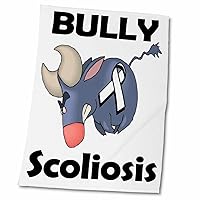 3dRose Bully Scoliosis Awareness Ribbon Cause Design - Towels (twl-114353-2)