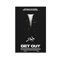 Get Out Classic Horror Posters for Room Aesthetic Poster Decorative Painting Canvas Wall Art Living Room Posters Bedroom Painting 08x12inch(20x30cm)