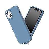 RhinoShield Case Compatible with [iPhone 13/14] | SolidSuit - Shock Absorbent Slim Design Protective Cover with Premium Matte Finish 3.5M / 11ft Drop Protection - Tide Blue