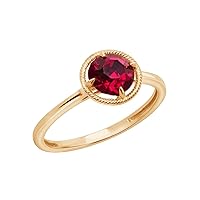 Amazon Collection 10k Gold Imported Crystal July Birthstone Ring, Size 6