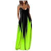 FQZWONG Summer Dresses for Women 2023 Elegant Trendy Party Club Long Sundresses Holiday Maxi Sexy Beach Vacation Resort Wear