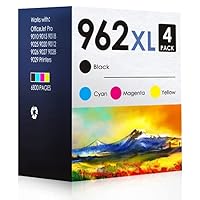 INKjetsclub HP 962XL High Yield Compatible Ink Cartridges Pack Works for HP OfficeJet Pro 9010, 9012, 9013, 9014, 9015e, 9016, 9018, 9019, 9020, 9025 Printers. 4 Pack (Black, Cyan, Magenta, Yellow)