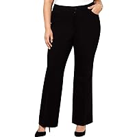 Anne Klein Women's Plus Size 5 Pkt Trouser Pant-Black