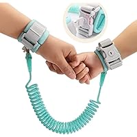 WALDOR Outdoor Safety Wrist Link Rope, Anti Lost Wrist Link with Keylock for Kids (Color : Green)