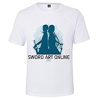 Anime Sword Art Online SAO 3D Printed T-Shirt Short Sleeve Shirts Cosplay Pullover Top Tees