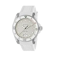 Gucci Dive Watch Quartz White Dial Men's Watch YA136337