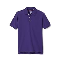 Boys' Short Sleeve Pique Polo Uniform Shirt (Standard & Husky)
