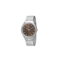 Swatch Womens Analogue Quartz Watch with Stainless Steel Strap SYXS112GG