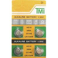 4 Pack AG10 389 189 LR54 LR1130 Alklaine Button Cell Battery