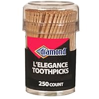 Diamond, L'Elegance Toothpicks - 250 Ct(pack of 2) Diamond, L'Elegance Toothpicks - 250 Ct(pack of 2)