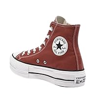 Converse Unisex Chuck Taylor All Star Lift High Top Canvas Platform - Lace up Closure Style - Ritual Red/White/Black