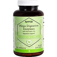 Vitacost Synergy Mega Digestive Enzymes with Pancreatin 10X - 200 Capsules