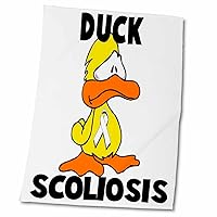 3dRose Duck Scoliosis Awareness Ribbon Cause Design - Towels (twl-114452-2)