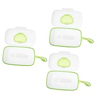 BESTOYARD 3 pcs Love Wet Tissue Box Portable Cribs Dryer Portable babywipes Formula Dispenser on The go Reusable Wipe Container Outdoor Tissue case Outdoor Storage Holder Wipes Case Carry