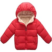 Toddler Baby Boys Girls Hooded Down Jacket Kids Thicken Warm Winter Coat Outerwear
