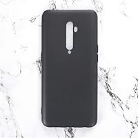 Oppo Reno 2 Case, Scratch Resistant Soft TPU Back Cover Shockproof Silicone Gel Rubber Bumper Anti-Fingerprints Full-Body Protective Case Cover for Oppo Reno 2 (Black)