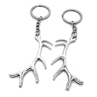 100 Pieces Keyring Keychain Wholesale Suppliers Jewelry Clasps U7HF0M Antlers Buck