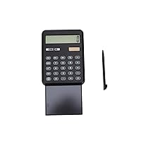Pull Out Calculator with Notepad,Multi Function Large Display Desktop Calculator with Brush, Portable Handheld Desk Calculator, LCD Writing Tablet for Office School, Calculator with Notepad Calcu