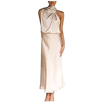 White Summer Dresses for Women 2023, Boat Neck Bell Sleeve Sundress Bodycon Split Wrap Party Mini Dress
