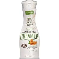 Califia Farms Unsweetened Almondmilk Coffee Creamer with Coconut Cream, 25.4 Oz (Pack of 6) | Dairy Free | Whole30 | Keto | Vegan| Plant Based | Nut Milk | Non-GMO