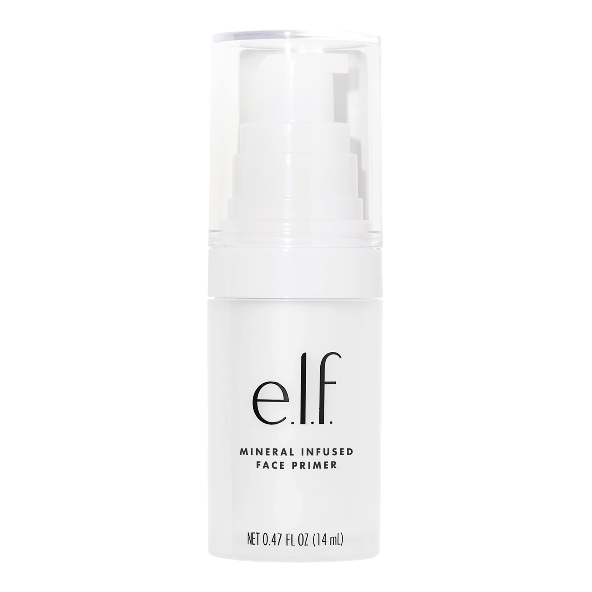 e.l.f. Mineral Infused Face Primer, Primer For A Smooth Foundation Base, Fills In Fine Lines & Refines Complexion, Vegan & Cruelty-free, Small