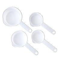Chef Craft Select Measuring Cup Set, 1/4, 1/3, 1/2 and 1 cup, White