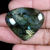 48.20Cts. 100% Natural Multi Labradorite Pear Cabochon Loose Gemstone 28mmX34mmX06mm