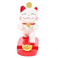 BESTOYARD 2pcs Mobile Phone Holder Welcoming Cat Mobile Phone Stand Cellphone Supply Watching Videos Phone Holder Home Phone Rack Home Phones Feng Lucky Cat Office Synthetic Resin Ornaments