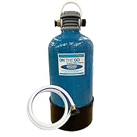 OTG4-VM-DBLSOFT Portable Compact Double Standard 16,000 Grain Water Softener with Drinking Water Safe Brass Fittings (NOT made in China, assembled by U.S. Workers in Indiana