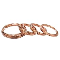 Modern Findings Assorted Square Copper Wire 10 Ft each size (Dead Soft)