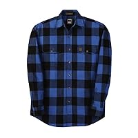 Big and Tall Heavy Duty Brawny Premium Flannel Shirts in Buffalo Plaid USA Made to 5X-Tall