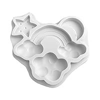 Star Moon Clouds Rainbow Shaped Silicone Fondant Molds Candy Chocolate Mold For DIY Crafting Cake Cupcake Toppers Decor Chocolate Fondant Molds