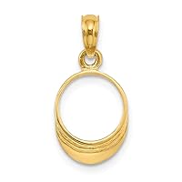 14k Gold 3 d Beach Bum Sun Visor High Polish Charm Pendant Necklace Measures 18.35x9.8mm Wide 3.35mm Thick Jewelry for Women