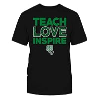 FanPrint Oklahoma Baptist Bison - Teach Love Inspire - Brocade Pattern Gift T-Shirt