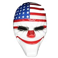 Fashion Halloween mask Party Prop Payday2 Theme Game Horror mask Plastic mask