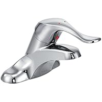 Moen 8422F05 Commercial M-Bition Centerser Bathroom Faucet with 4-Inch Lever Handle 0.5-gpm, 5, Chrome