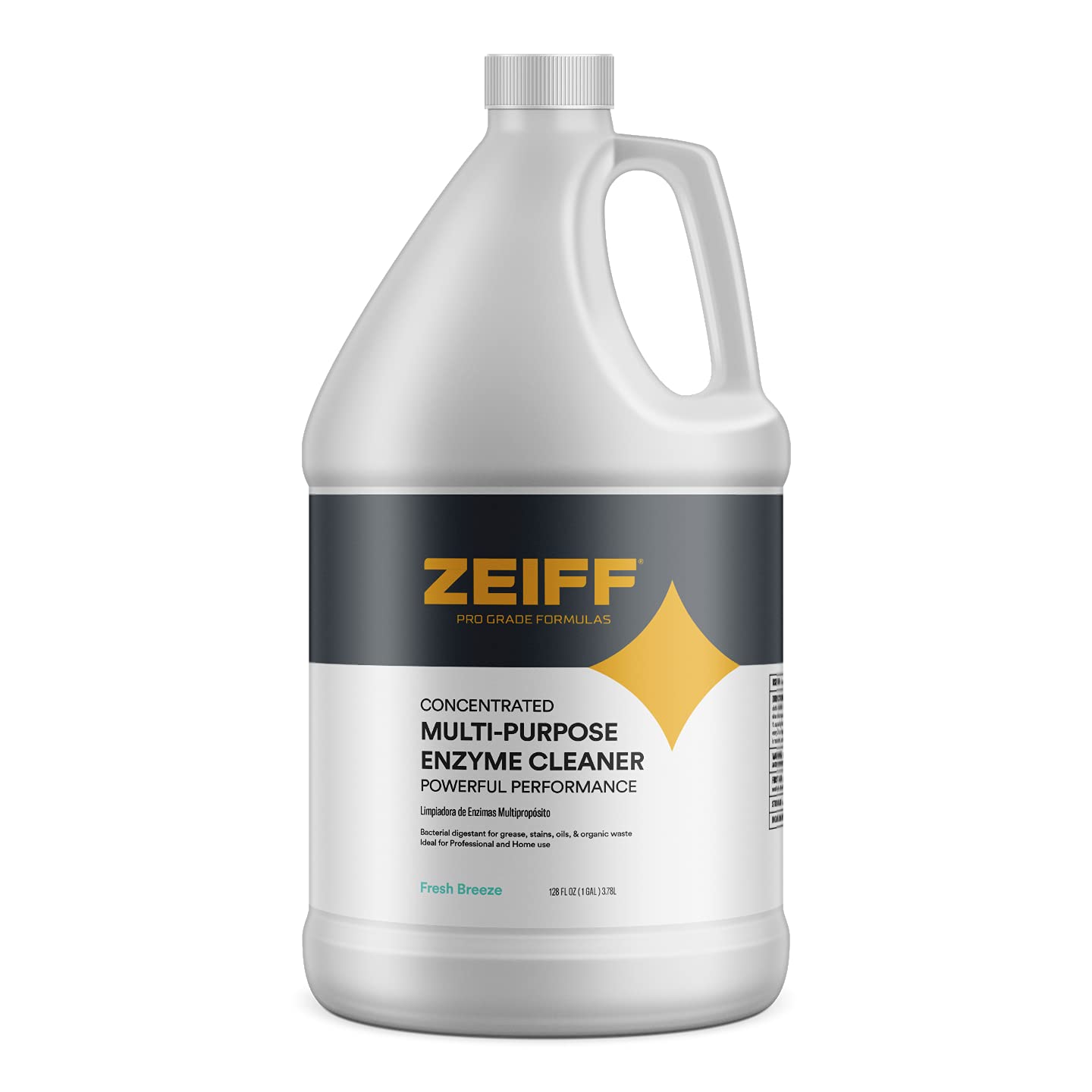 Zeiff Pro-Grade Multi-Purpose Probiotic Enzyme Cleaner - Pet Stain and Odor Remover, Drain Cleaner - Powerful Cleaning & Odor Eliminating Formula F...