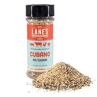 Lane's Cubano Cuban Seasoning Rub, All-Natural Cuban Spice Blend, Perfectly Balanced Taste for Your Favorite Hamburgers & Pork Tenderloin, No MSG, No Preservatives, Gluten-Free, Made in USA, 4.0 Oz