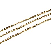 The Design Cart Peach Cup Chain (12 ss / 3 mm) (10 Meters) Used for Jewellery Making, Decorating Handbags, Wallets, Etc