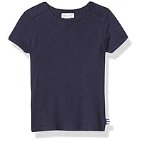 Splendid baby boys Splendid Boy's and Kids Basic Short Sleeve Tee Shirt, Navy, 18-24 Months US