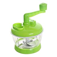 Multi-Functional Manual Food Processor, Hand Crank Food Processor, Easy To Clean Rotary Dicer Mincer Mixer Blender for Onion, Garlic, Salad, Salsa, Nuts, Meat, Fruit, Ice, etc