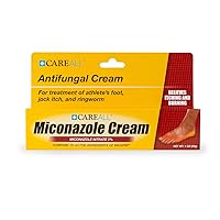 Miconazole Nitrate 2% Antifungal Cream 1.0 oz., Cures Most Athlete’s Foot, Jock Itch, Ringworm, Compare to Leading Brand