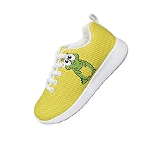 Children's Sports Shoes Boys and Girls Cartoon Animal Design Shoes Shock-Absorbing Wear-Resisting Soft Comfortable Outdoor Sports