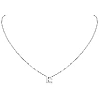 ChicSilver 925 Sterling Silver Initial Necklace for Women Girls Dainty Letter Jewelry Personalized Gift (with Gift Box)