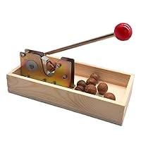 Multiple Purposes Pecan Nut Crackers with Wood Storage Box High-Efficiency Gift for Nuts Macadamia Pecans Easy to Use
