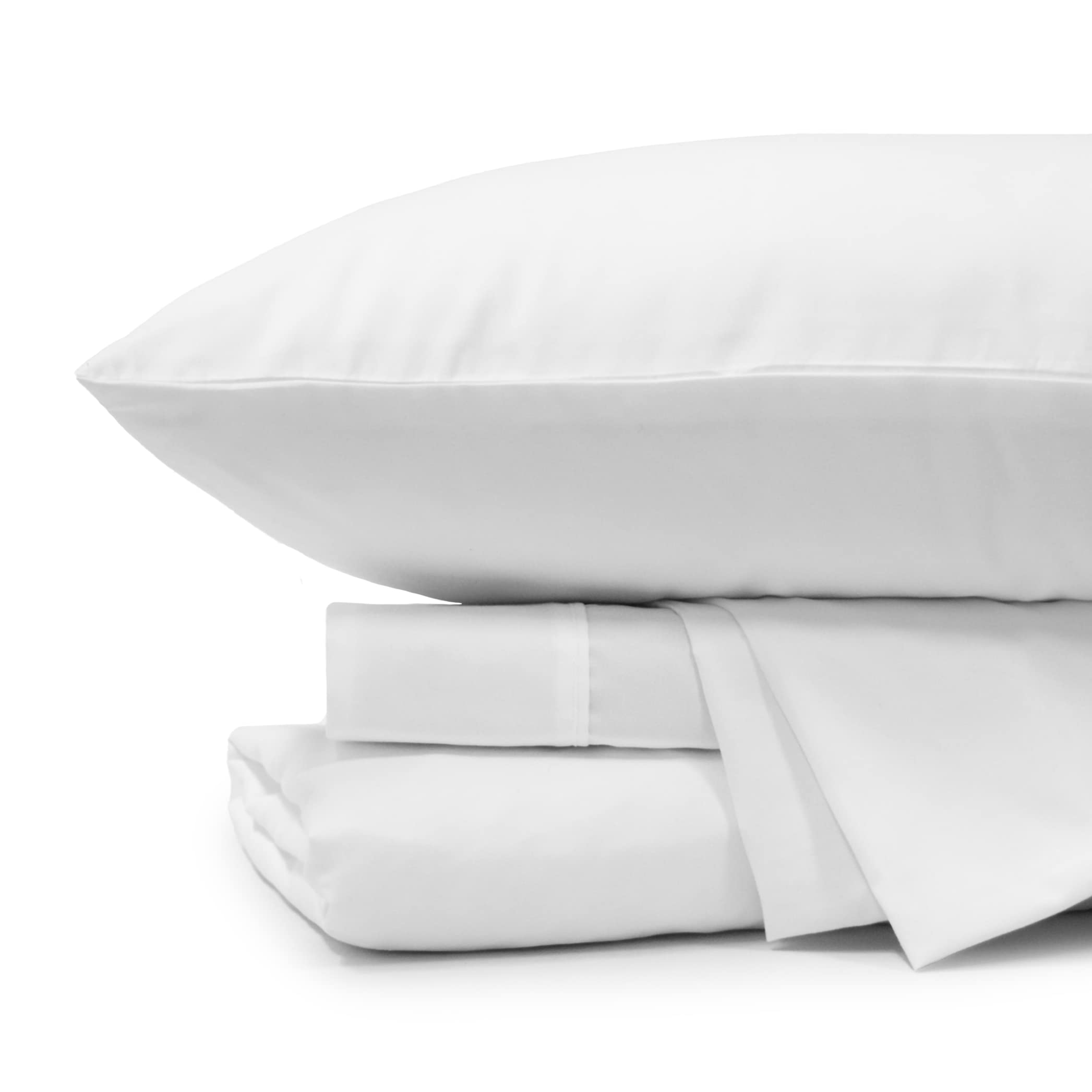 Jennifer Adams Essentials King Sheet Set - 4 Piece Microfiber Sheets & Pillowcases - Wrinkle-Resistant - Breathable - Deep Pockets up to 16” (White...