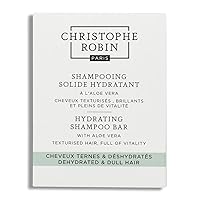Christophe Robin Hydrating Shampoo Bar With Aloe Vera - Multipurpose - Cleansing and Hydrating