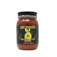 Da'Bomb - Scorpion Garlic Pepper Salsa - 15.5 oz Bottles - Made in USA with Habanero & Jolokia Peppers- Non-GMO, Gluten Free, Sugar Free, Keto - Pack of 1