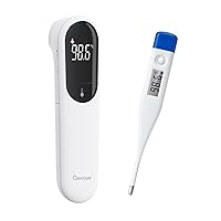 [Value Bundle] Berrcom No Touch Forehead Thermometer JXB315 & Berrcom Digital Thermometer for Adults and Kids DT007